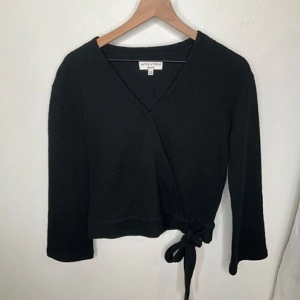 Madewell Texture & Thread Wrap Top - Picture 2 of 6